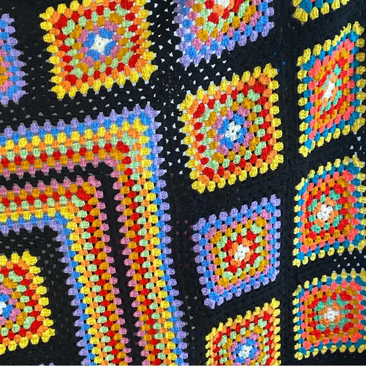 Huge Amazing Afghan 72” X 96 Gorgeous