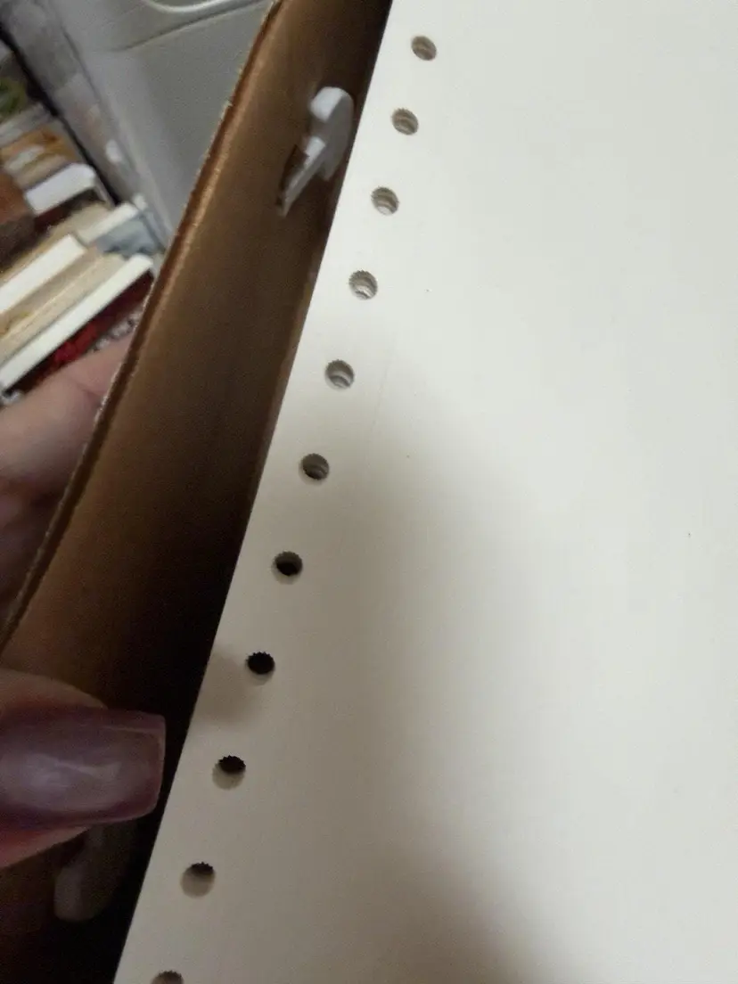Continuous Feed Computer Paper Blank 9.5x11 Inches White Dot Matrix