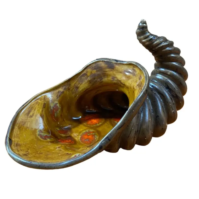 Groovy Splatter Glaze Cornucopia 