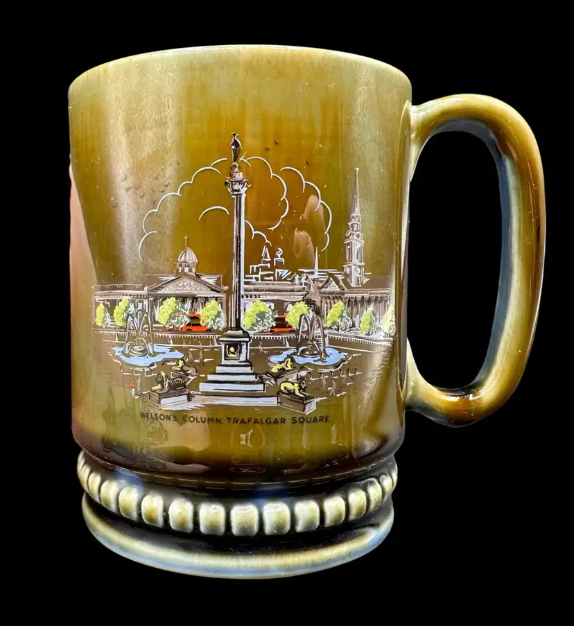 Vintage Wade Irish Porcelain Coffee Tea Mug Cup Trafalgar Square England Ireland