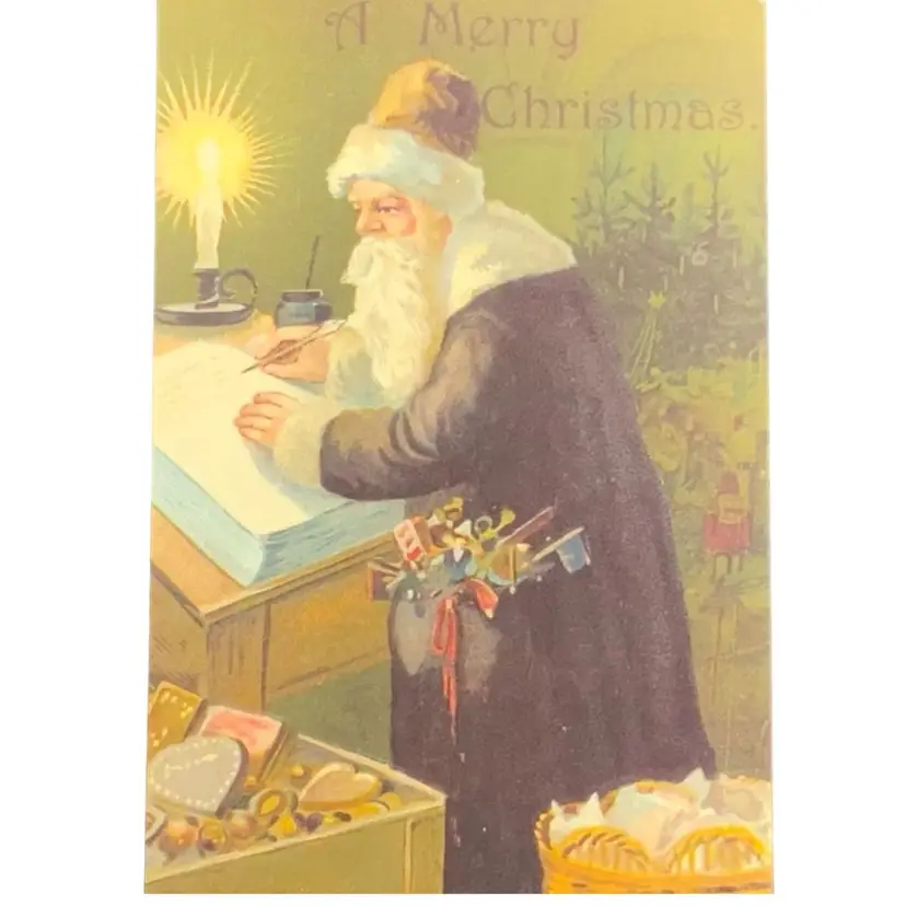 Vintage Christmas Postcard Code 1989 by Leisure Arts, P.O. Box 5595, Little Rock, AR 72215