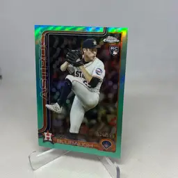 Aj Blubaugh - 2025 Topps Chrome Update - Aqua Refractor 136/199 - Astros