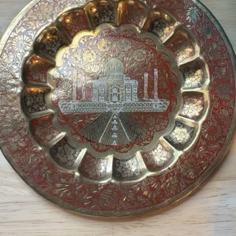 Taj Mahal brass plate