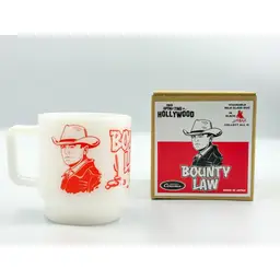Red Bounty Law Milk Glass Mug - Bounty Law Milk Glass Mug