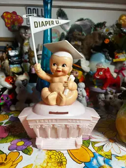 Adorable Plastic Baby Diaper U Piggy Bank