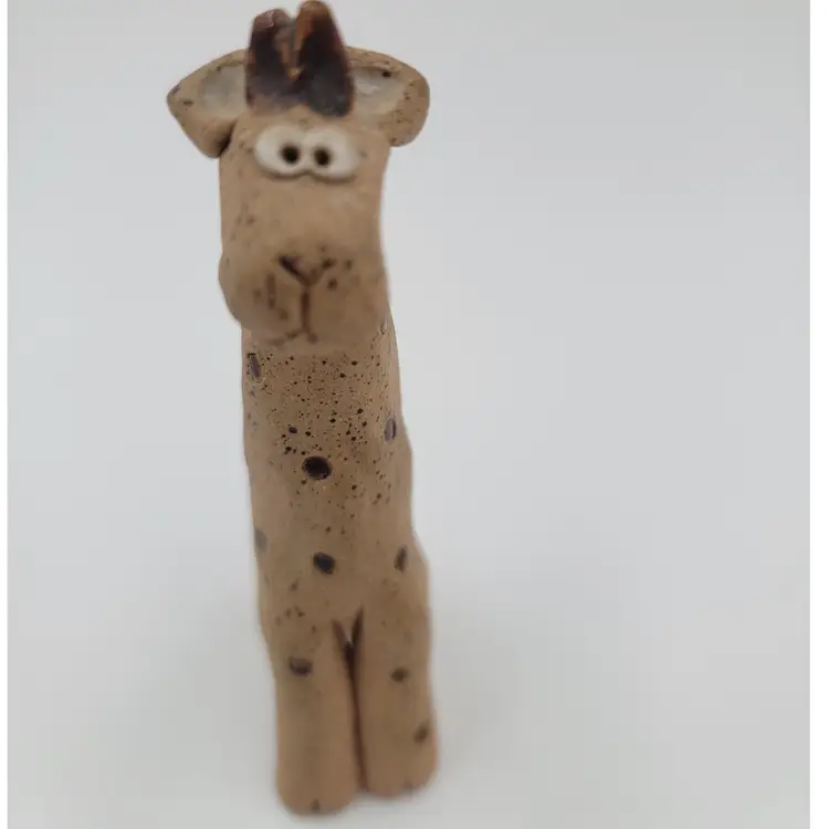 Handcrafted Ceramic Giraffe Figurine