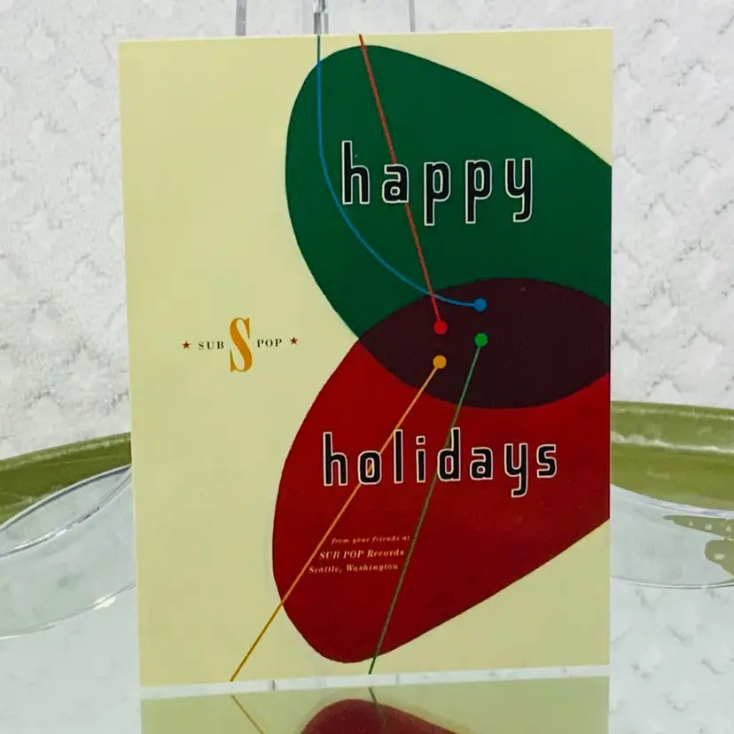 Vintage Christmas Postcard Make this your happiest holiday... with the music of your favorite stars.
Toyous Holidays From Sub Pop
Sebadoh, Fastbacks, Chidiggit, Pigeonhed, Jale, Red Red Meat, Jeremy Enigk, and many many more
GO CARD
Nationwide Postcard Advertising ® 
