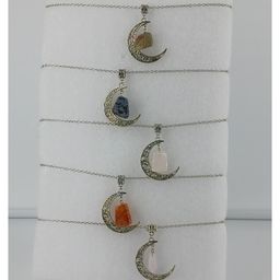 Five Necklaces with Gemstones