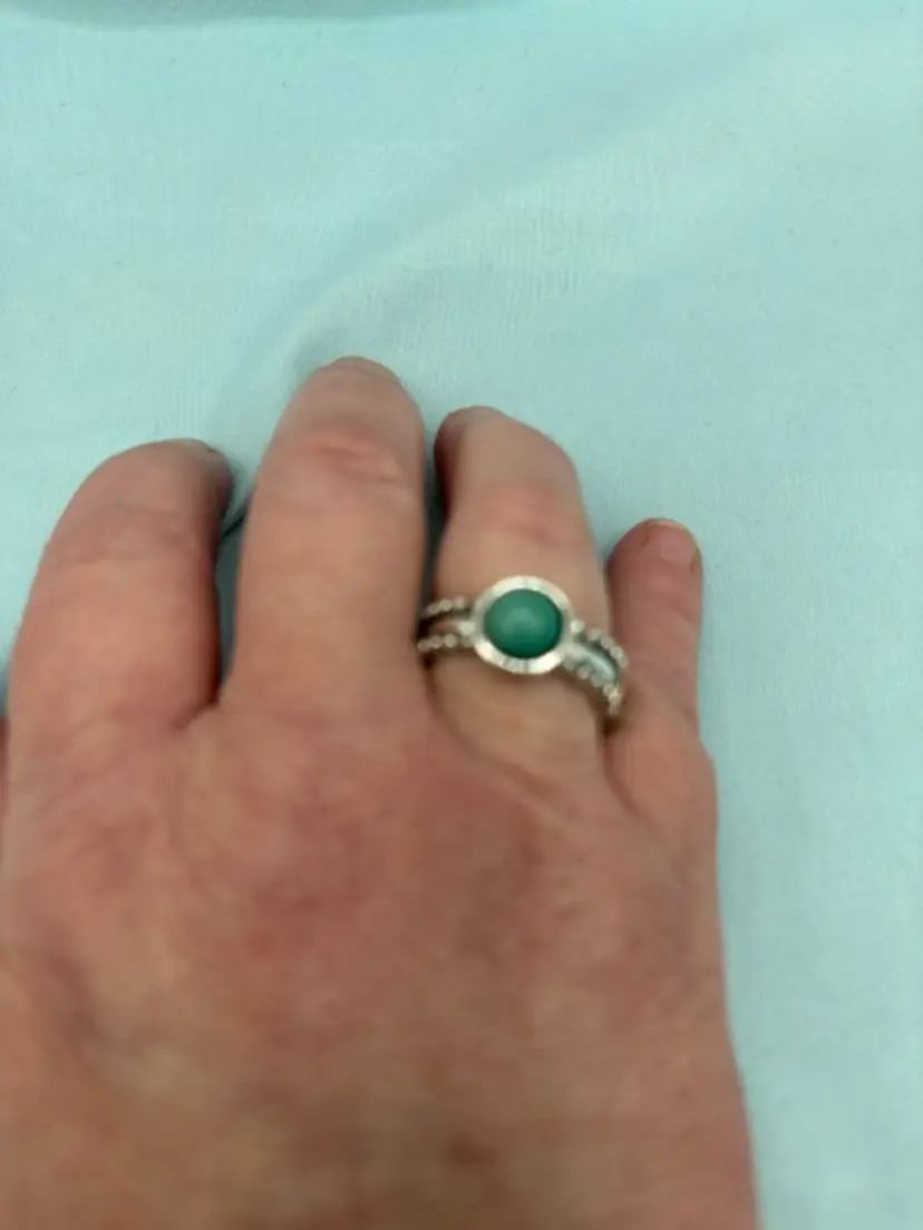 Paparazzi Green Trek And Field Ring..1J-6
