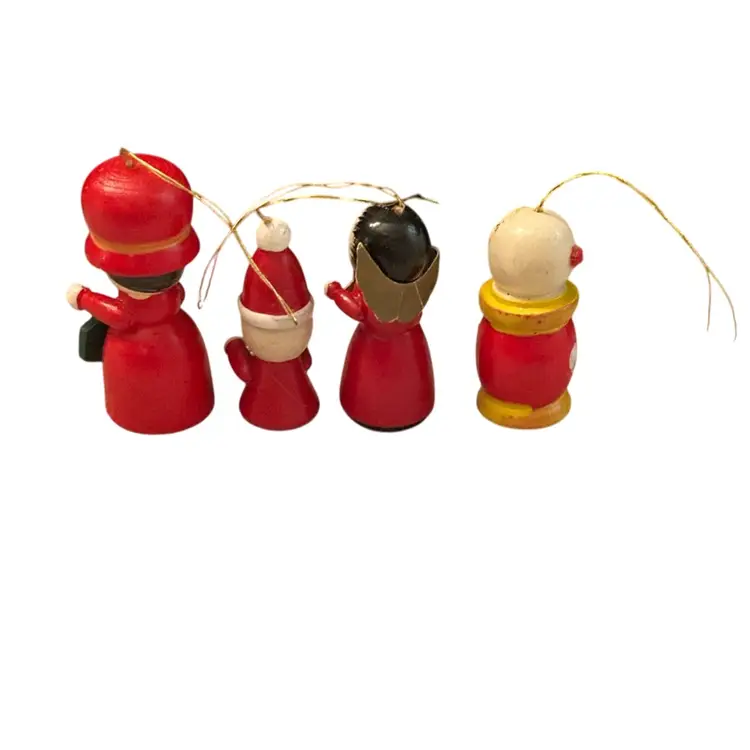 Vintage Wooden Christmas Ornaments