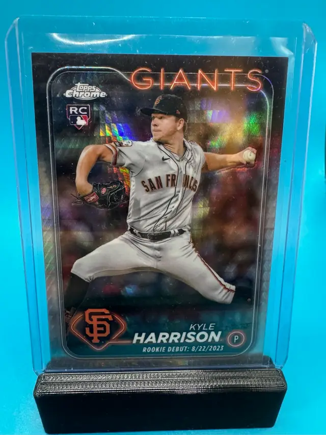 Kyle Harrison Topps Chrome Update Rookie Debut Prism Refractor RC San Francisco Giants