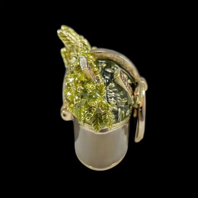 Monet Enamel Herb Garden Basket Trinket Box, Monet Collectible Box Herb Garden, Enamel Monet Keepsake Box, Gardening Trinket Box