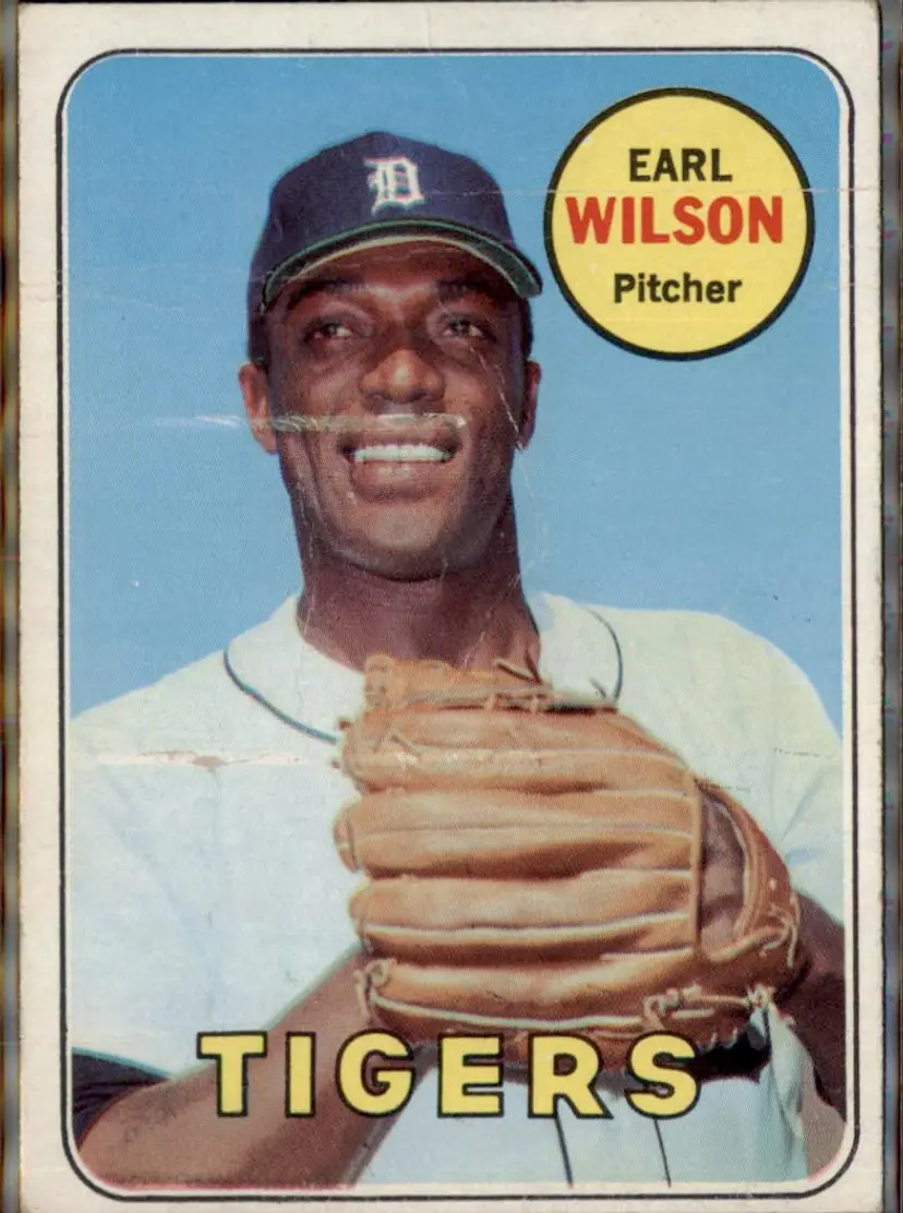 1969 Topps #525 Earl Wilson - (pk3) - Detroit Tigers