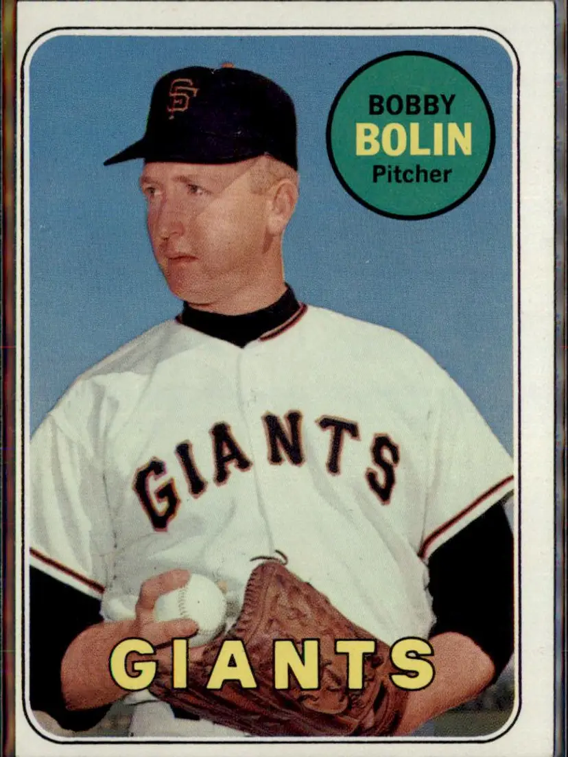 1969 Topps #505a Bobby Bolin - (pk3) - San Francisco Giants