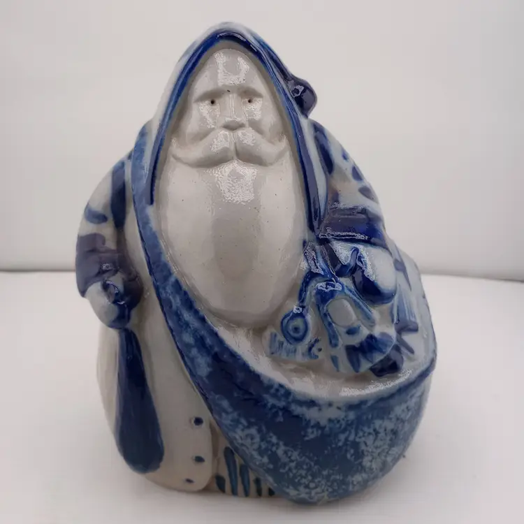Vintage Eldreth Pottery Santa