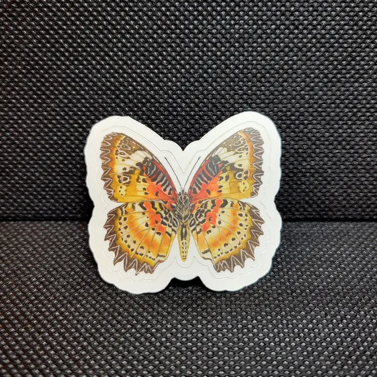 Leopard Lacewing Sticker