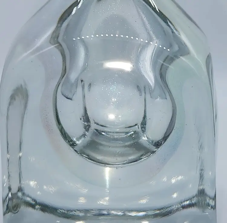 Robert Eickholt Signed 1991 Iridized, Hand Blown Art Glass Paperweight/Oil Lamp/Perfume Bottle (No Stopper)