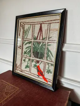 Vintage Winter Scene Crewel