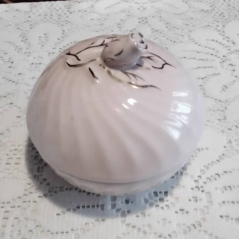 Laslo Mikasa Pink Rose Covered Trinket Dish