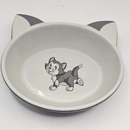 Disney chewy Figaro cat food dish no skid retired