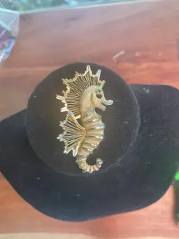 Vintage Monet Seahorse Brooch