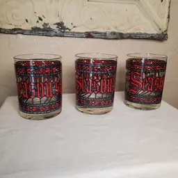 Set of Three Houze Season's Greetings Glasses