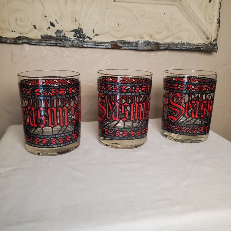 Set of Three Houze Season's Greetings Glasses