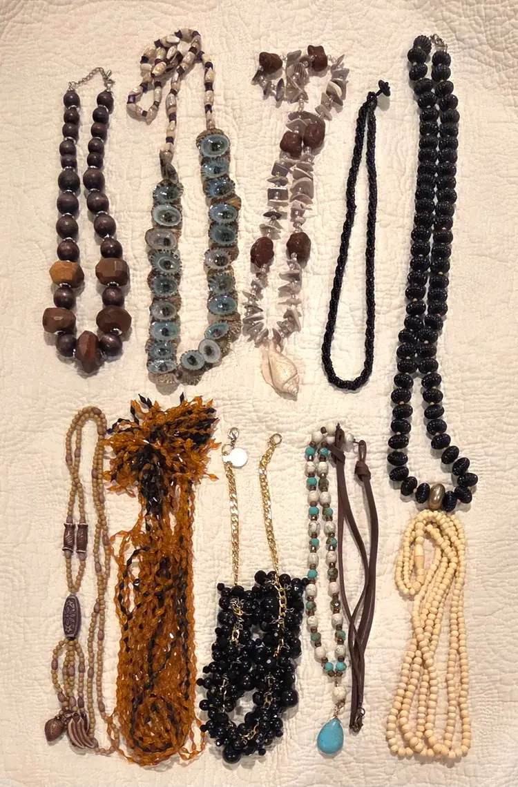 Lot of 50 Vintage Beaded Necklaces