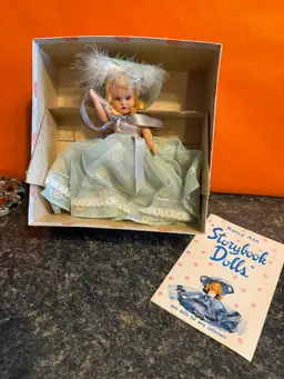 Nancy Ann Doll In Pink Polka Dot Box With Little Paper Booklet