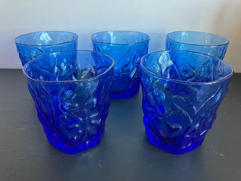 Set Of 5 Vintage MCM Style High Ball, Seneca Glasses