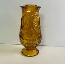 Amber Viking Owl Fairy Lamp