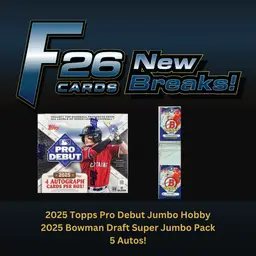 F26-033: 2025 Topps Pro Debut Jumbo Hobby/2025 Bowman Draft Super Jumbo Pack RT