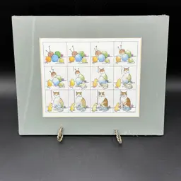 E. Halsey Transformation: Yarn To Cats 2002 Art Print- Sealed & Matted