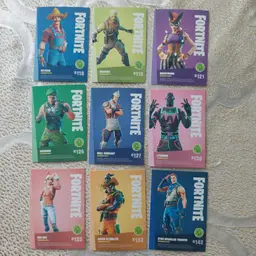 Lot of 16 2019 Panini Fortnite uncommon trading cards. (E)