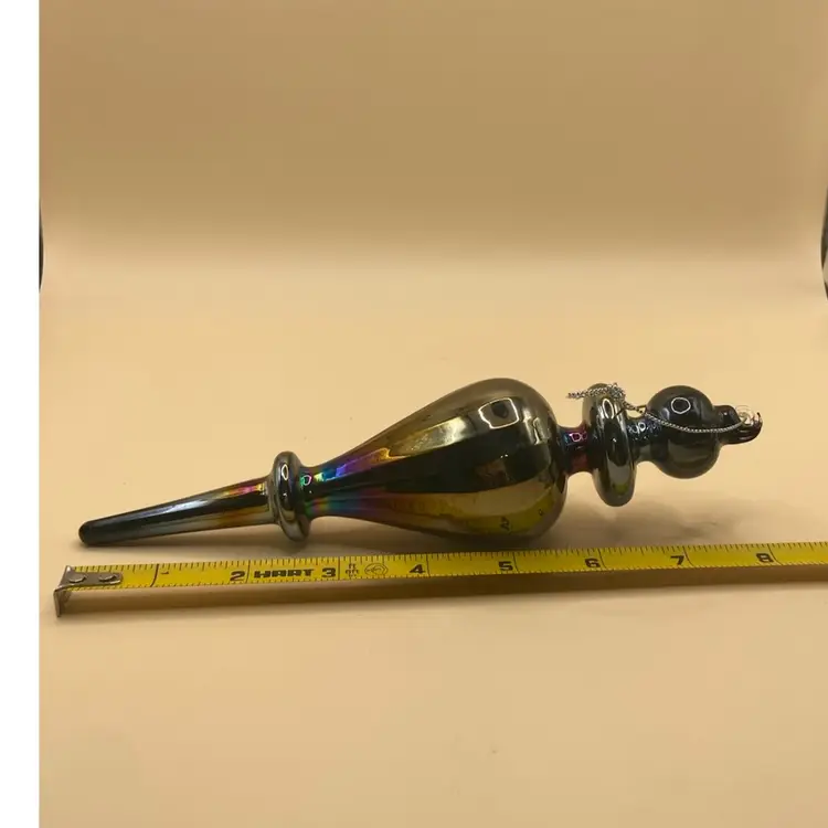 Blown Glass Finial Ornament-8”