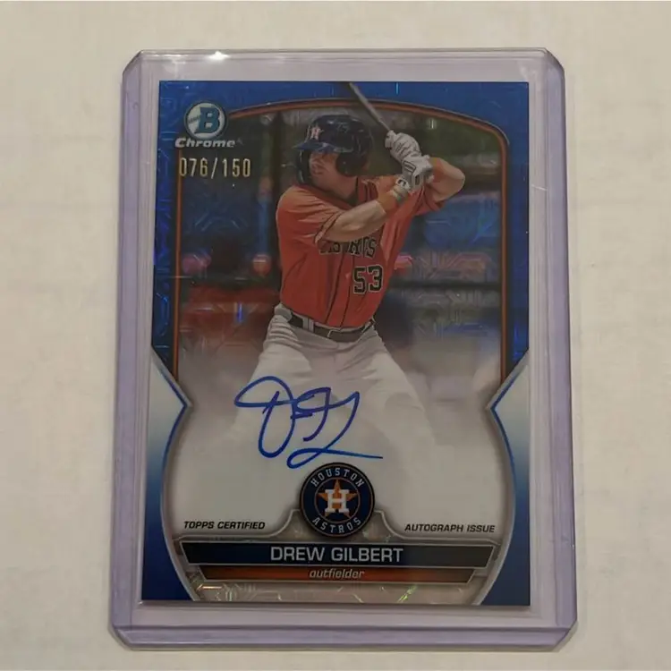 Bowman Chrome 2023 Drew Gilbert Mojo Blue Auto /150