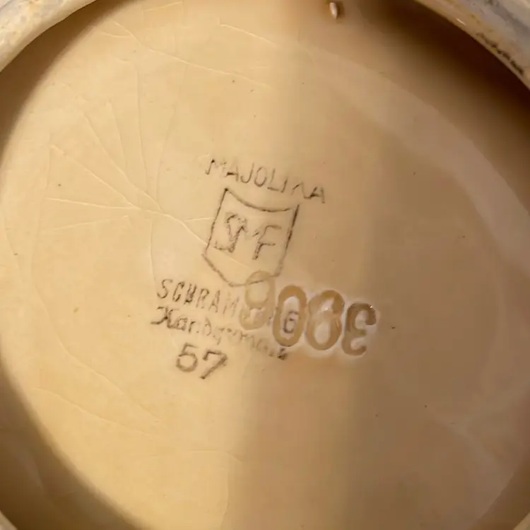 Hand Painted Pottery Ashtray