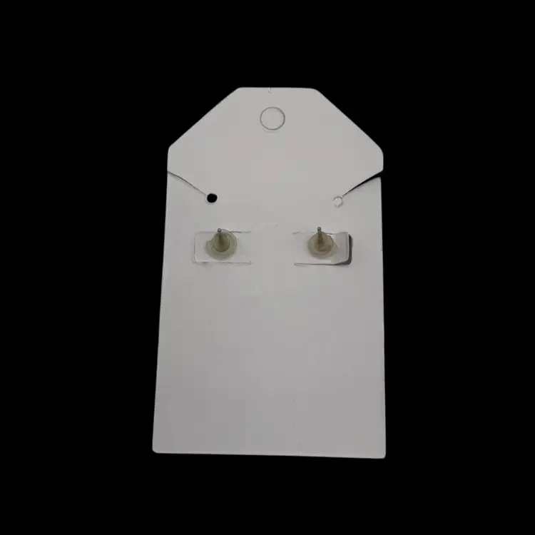 Silver tone Square Earrings