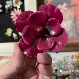 Vintage Fuchsia Floral Brooch