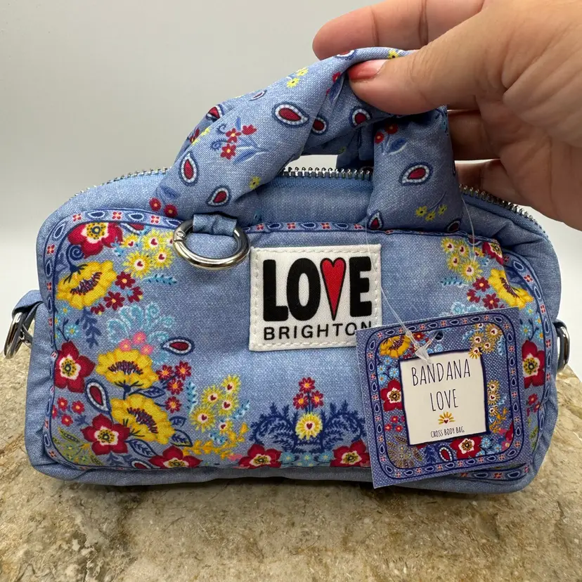 Brighton Bandana Love Crossbody Bag New With Tags
