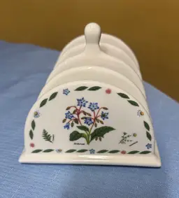 Kent Pottery 1887 Toast Rack Tray Herb Garden