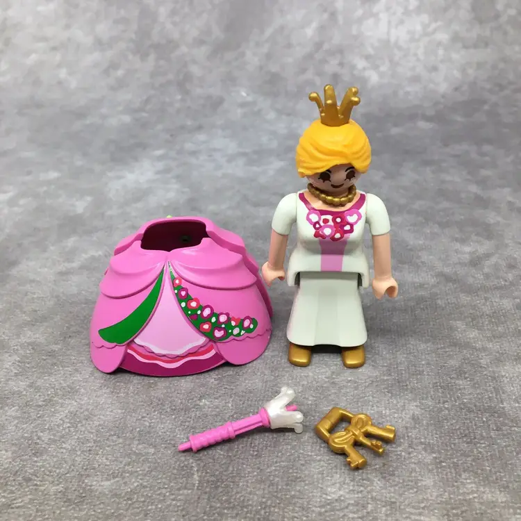 Playmobil Queen in Pink & White Dress Figure