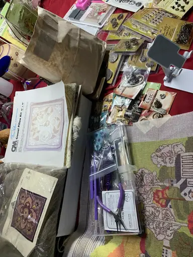 Quick Craft ~ Vintage Needlepoint ~ Scrapbooking