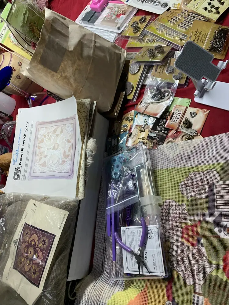 Quick Craft ~ Vintage Needlepoint ~ Scrapbooking