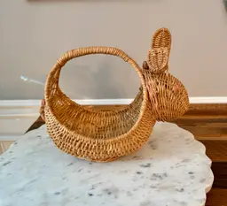 Wicker Bunny Basket