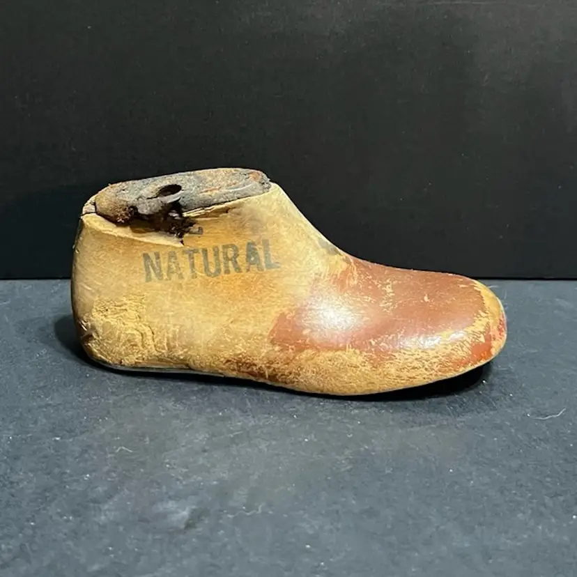 Wooden Small Child Sized Cobbler’s Shoe Form "Natural" ~2.5” x 5.5” x 2.25”