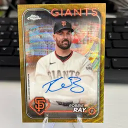 2024 Topps Chrome Robbie Ray Gold Ray Wave Auto /50