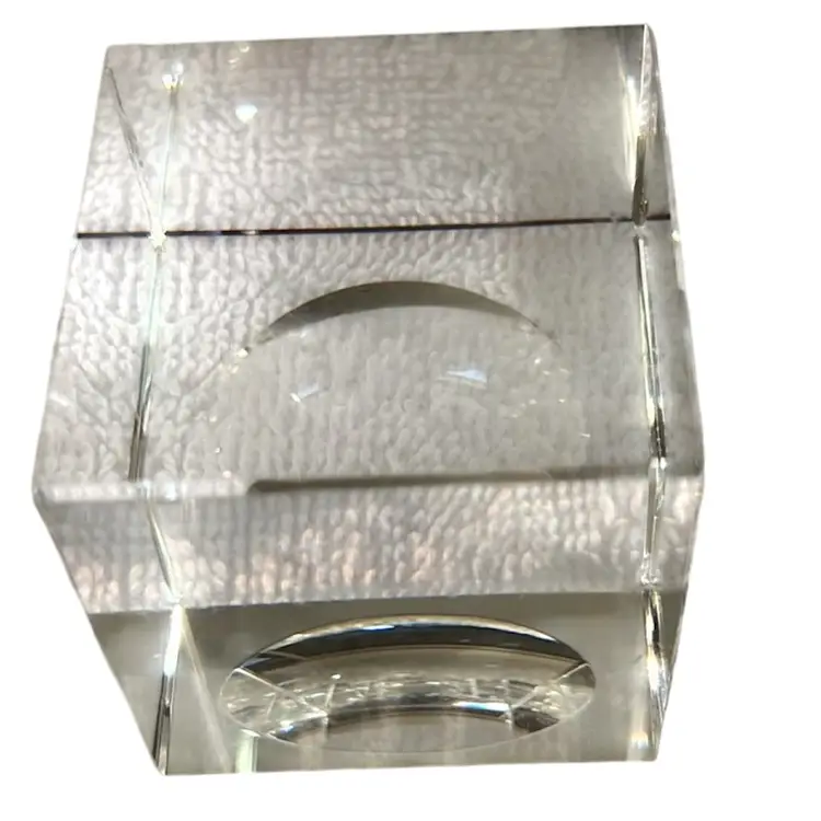 Crystal Clear Cube Indented Display 2” Sq