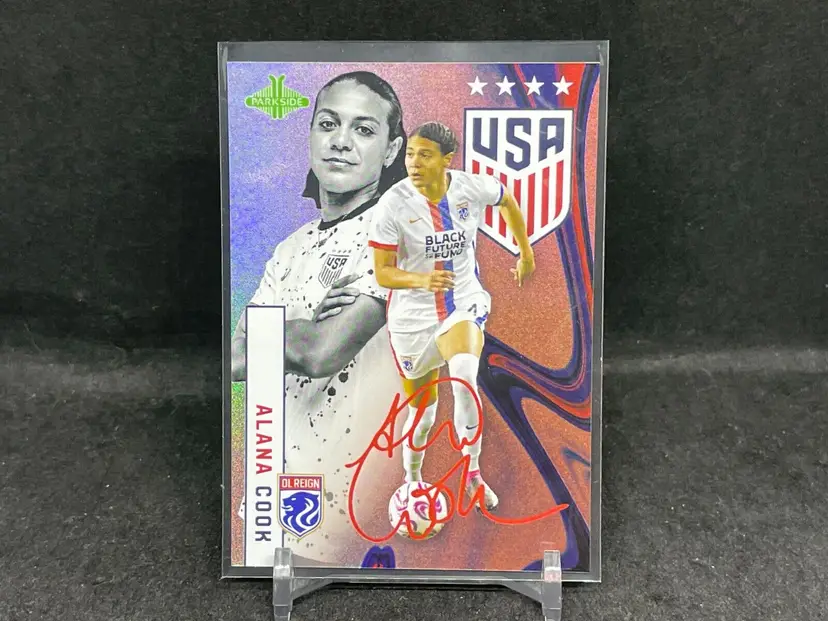 Alana Cook RED FOIL SP /25 Team USA USWNT Soccer Card! 2023 Parkside Limited Set