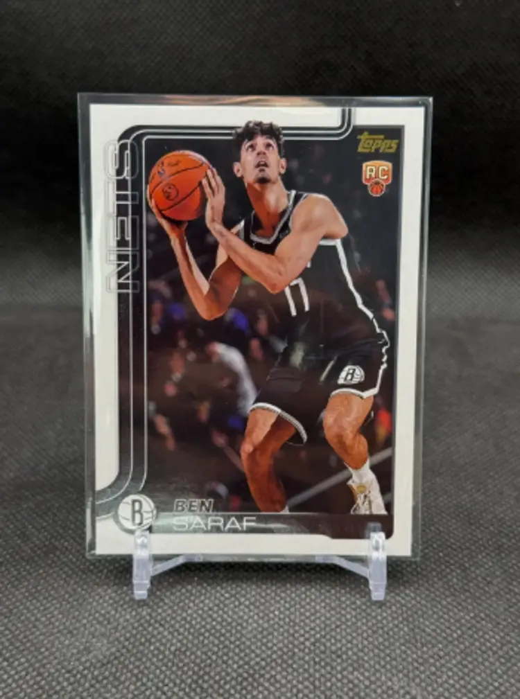 Ben Saraf 2025 Topps Flagship Basketball Golden Mirror SSP Rookie Card